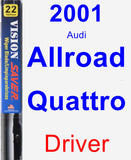 Driver Wiper Blade for 2001 Audi Allroad Quattro - Vision Saver
