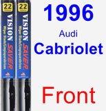 Front Wiper Blade Pack for 1996 Audi Cabriolet - Vision Saver