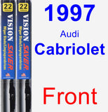 Front Wiper Blade Pack for 1997 Audi Cabriolet - Vision Saver