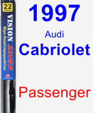 Passenger Wiper Blade for 1997 Audi Cabriolet - Vision Saver