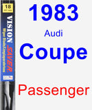 Passenger Wiper Blade for 1983 Audi Coupe - Vision Saver