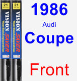 Front Wiper Blade Pack for 1986 Audi Coupe - Vision Saver