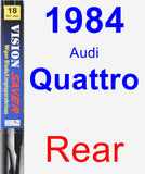 Rear Wiper Blade for 1984 Audi Quattro - Vision Saver