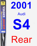 Rear Wiper Blade for 2001 Audi S4 - Vision Saver