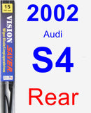 Rear Wiper Blade for 2002 Audi S4 - Vision Saver
