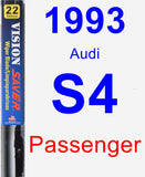 Passenger Wiper Blade for 1993 Audi S4 - Vision Saver