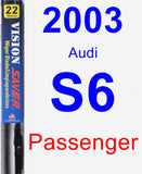 Passenger Wiper Blade for 2003 Audi S6 - Vision Saver