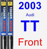 Front Wiper Blade Pack for 2003 Audi TT - Vision Saver