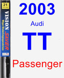 Passenger Wiper Blade for 2003 Audi TT - Vision Saver