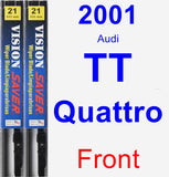 Front Wiper Blade Pack for 2001 Audi TT Quattro - Vision Saver