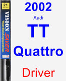 Driver Wiper Blade for 2002 Audi TT Quattro - Vision Saver