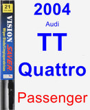 Passenger Wiper Blade for 2004 Audi TT Quattro - Vision Saver