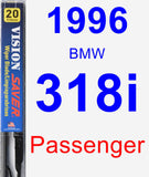 Passenger Wiper Blade for 1996 BMW 318i - Vision Saver