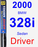 Driver Wiper Blade for 2000 BMW 328i - Vision Saver
