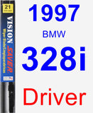 Driver Wiper Blade for 1997 BMW 328i - Vision Saver