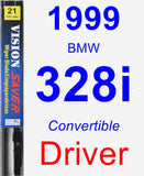 Driver Wiper Blade for 1999 BMW 328i - Vision Saver