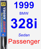 Passenger Wiper Blade for 1999 BMW 328i - Vision Saver