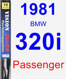 Passenger Wiper Blade for 1981 BMW 320i - Vision Saver
