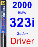 Driver Wiper Blade for 2000 BMW 323i - Vision Saver