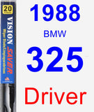 Driver Wiper Blade for 1988 BMW 325 - Vision Saver