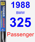 Passenger Wiper Blade for 1988 BMW 325 - Vision Saver
