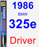 Driver Wiper Blade for 1986 BMW 325e - Vision Saver
