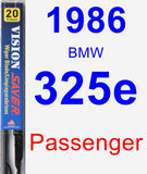 Passenger Wiper Blade for 1986 BMW 325e - Vision Saver