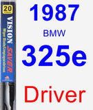 Driver Wiper Blade for 1987 BMW 325e - Vision Saver