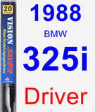 Driver Wiper Blade for 1988 BMW 325i - Vision Saver