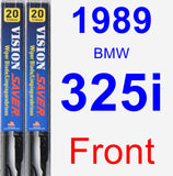 Front Wiper Blade Pack for 1989 BMW 325i - Vision Saver