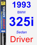 Driver Wiper Blade for 1993 BMW 325i - Vision Saver