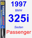 Passenger Wiper Blade for 1997 BMW 325i - Vision Saver