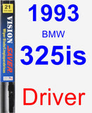 Driver Wiper Blade for 1993 BMW 325is - Vision Saver