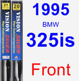 Front Wiper Blade Pack for 1995 BMW 325is - Vision Saver