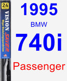 Passenger Wiper Blade for 1995 BMW 740i - Vision Saver