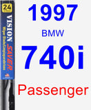 Passenger Wiper Blade for 1997 BMW 740i - Vision Saver