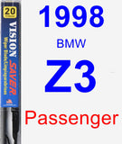 Passenger Wiper Blade for 1998 BMW Z3 - Vision Saver