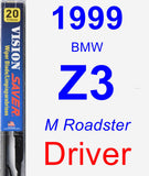 Driver Wiper Blade for 1999 BMW Z3 - Vision Saver