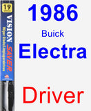 Driver Wiper Blade for 1986 Buick Electra - Vision Saver