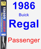 Passenger Wiper Blade for 1986 Buick Regal - Vision Saver