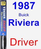 Driver Wiper Blade for 1987 Buick Riviera - Vision Saver