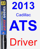 Driver Wiper Blade for 2013 Cadillac ATS - Vision Saver