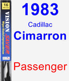 Passenger Wiper Blade for 1983 Cadillac Cimarron - Vision Saver