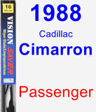 Passenger Wiper Blade for 1988 Cadillac Cimarron - Vision Saver