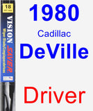 Driver Wiper Blade for 1980 Cadillac DeVille - Vision Saver