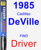 Driver Wiper Blade for 1985 Cadillac DeVille - Vision Saver