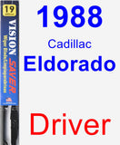 Driver Wiper Blade for 1988 Cadillac Eldorado - Vision Saver