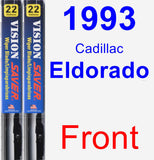 Front Wiper Blade Pack for 1993 Cadillac Eldorado - Vision Saver