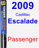 Passenger Wiper Blade for 2009 Cadillac Escalade - Vision Saver