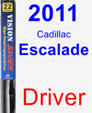 Driver Wiper Blade for 2011 Cadillac Escalade - Vision Saver
